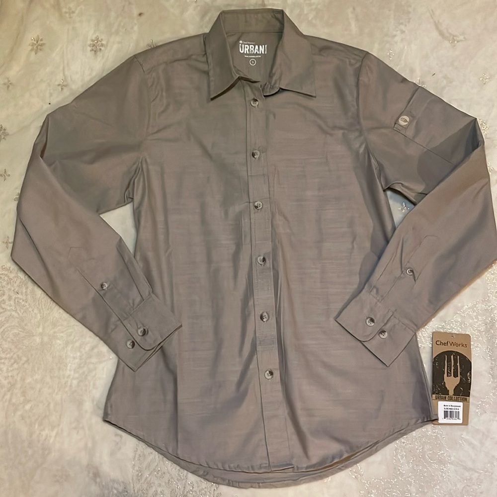 Chef Works Urban Collection Button Up Utility Shirt. Size small